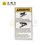 Decal Label Warning Skin Injection Hazard 82558 For Genie