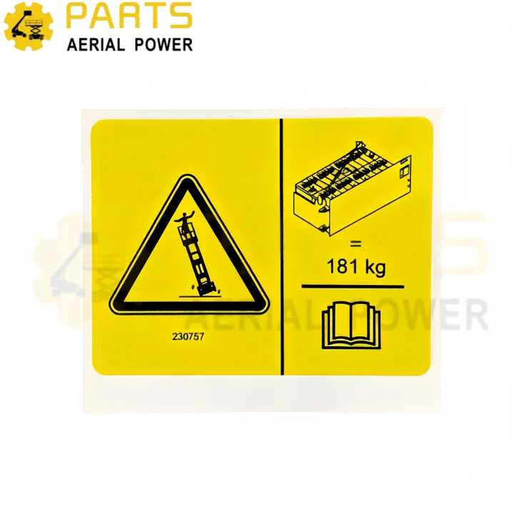 Decal,Battery Tip-over Hazard 230757GT For Genie