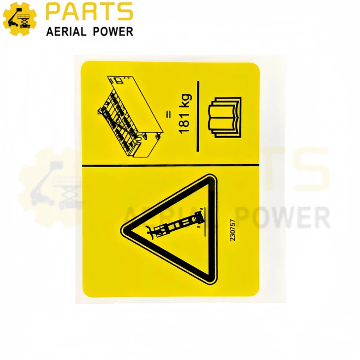 Decal,Battery Tip-over Hazard 230757GT For Genie factory