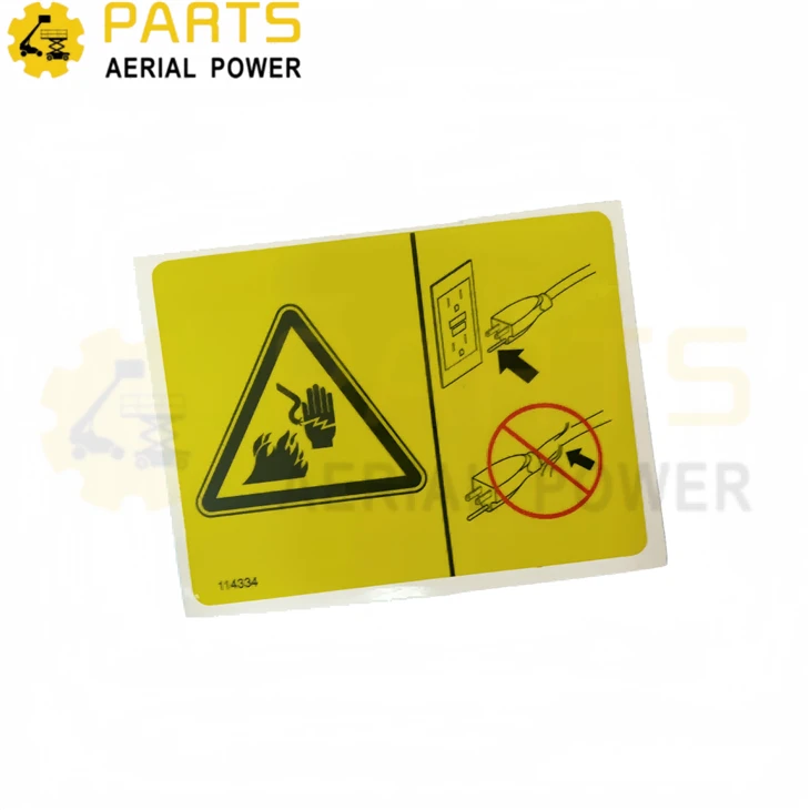 Decal, Electric Hazard Plug 114334GT For Genie