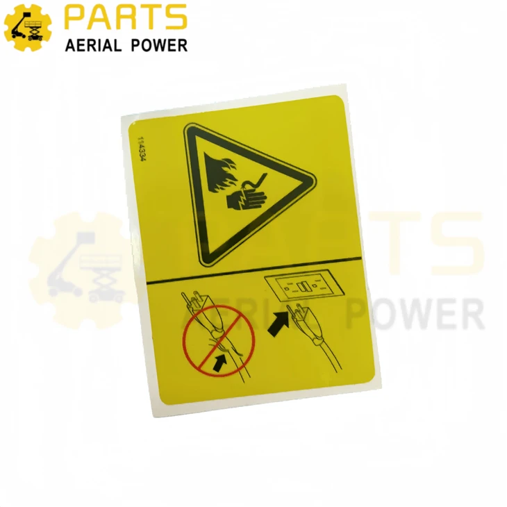 Decal, Electric Hazard Plug 114334GT For Genie suppliers
