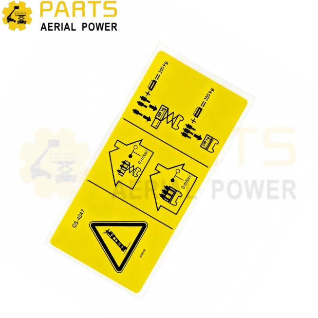 Decal,Maximum capacity warning 230755GT for Genie factory