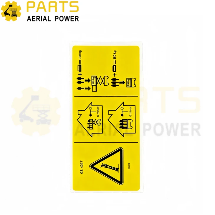 Decal,Maximum capacity warning 230755GT for Genie suppliers